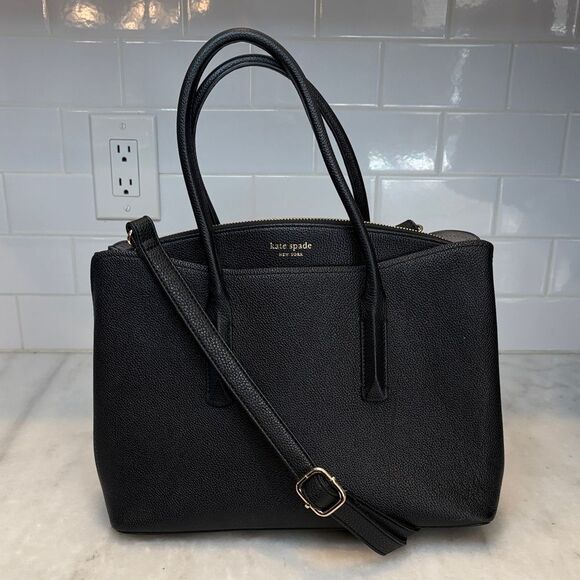 Kate Spade Margaux Saffiano Leather Large Convertible Satchel Shoulder Bag - Picture 1 of 16